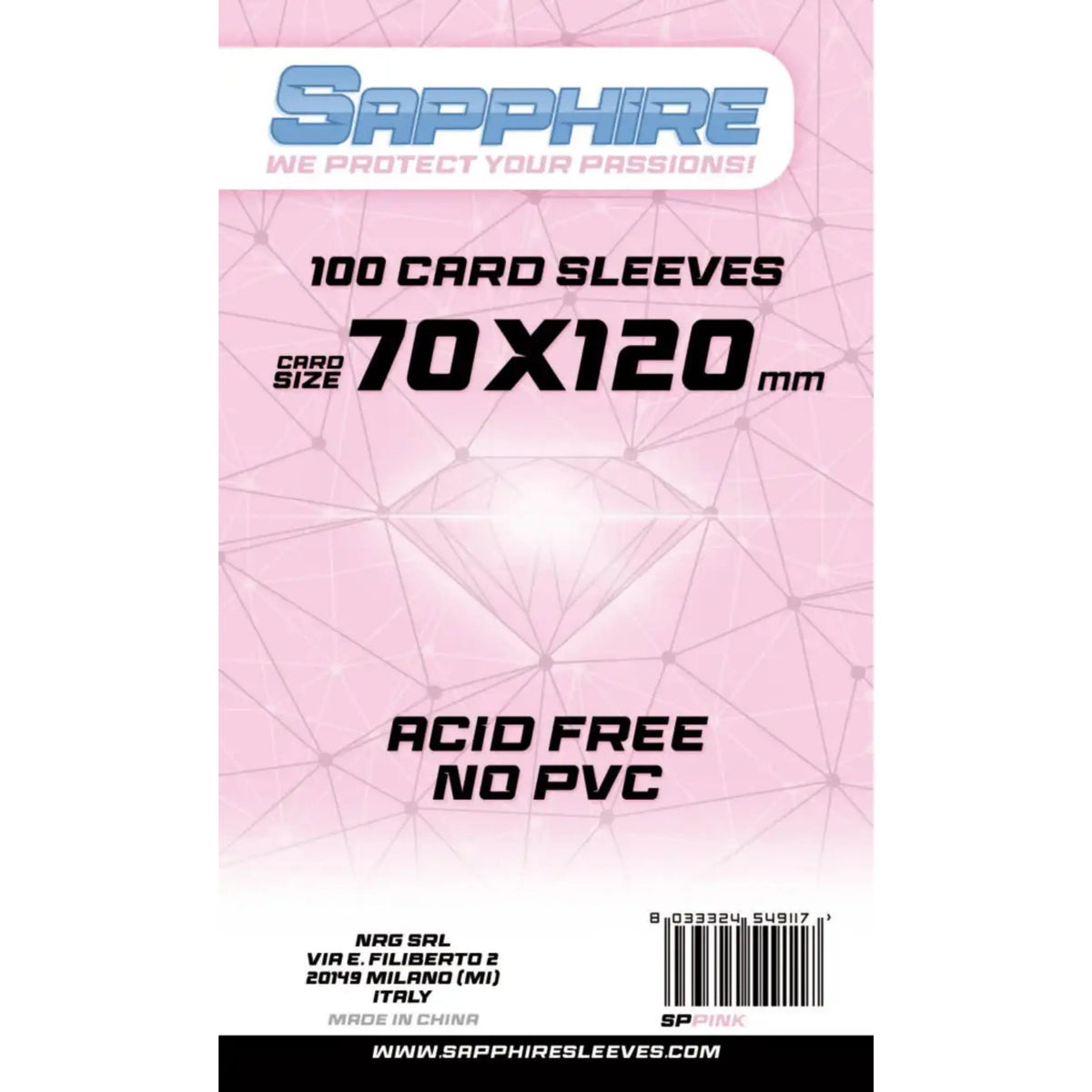 100 Bustine Sapphire 70×120 mm – Rosa