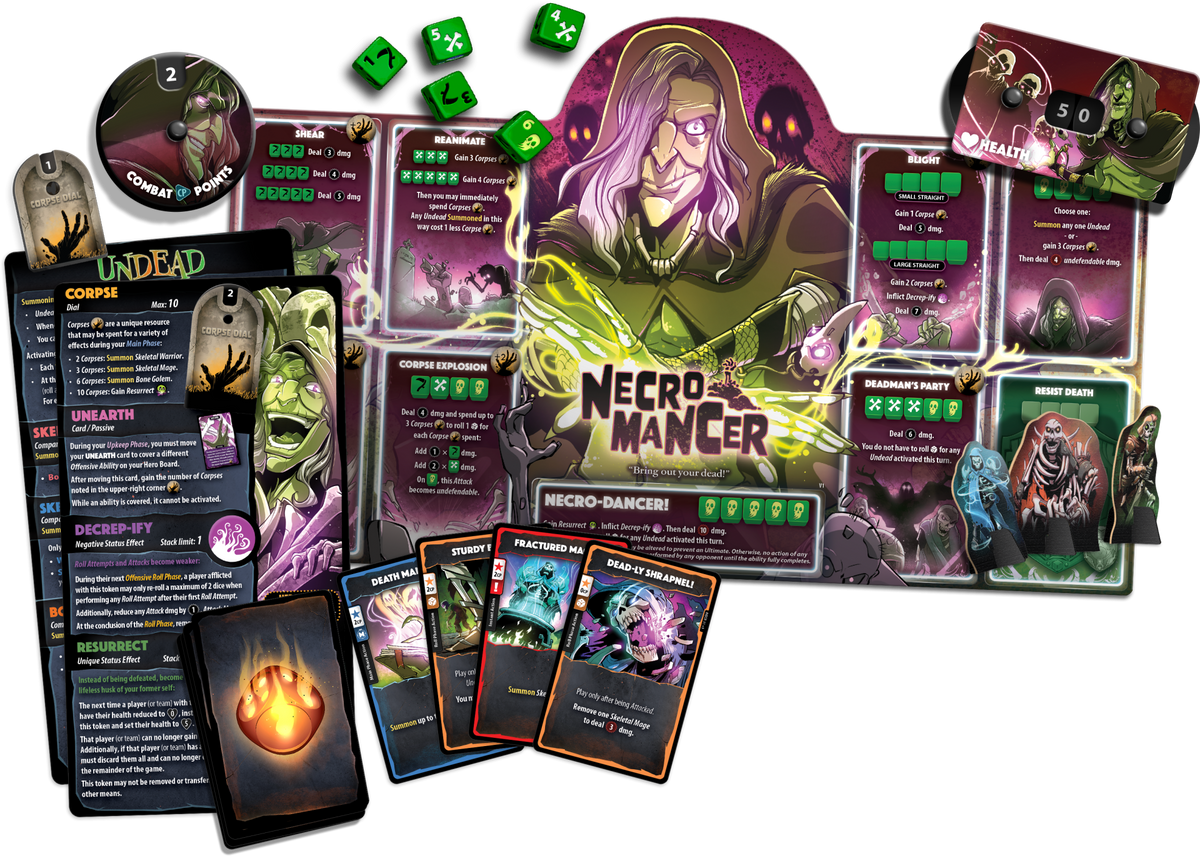 Dice Throne Hero Pack Necromancer