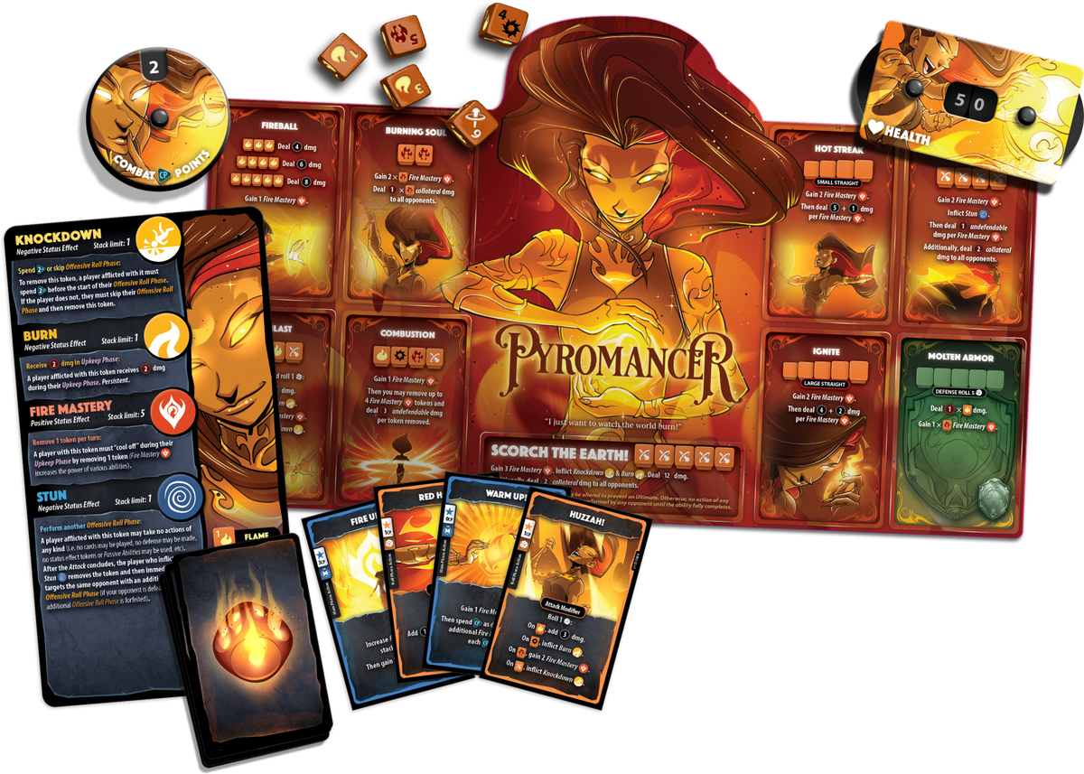 Dice Throne Hero Pack Pyromancer