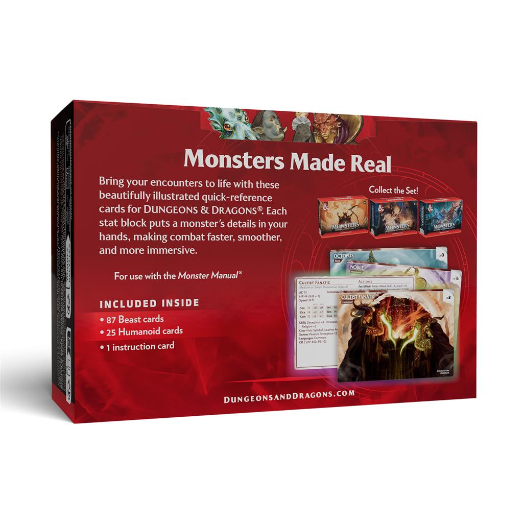 Dungeons & Dragons Trove 6 Monster Cards CR 0-1