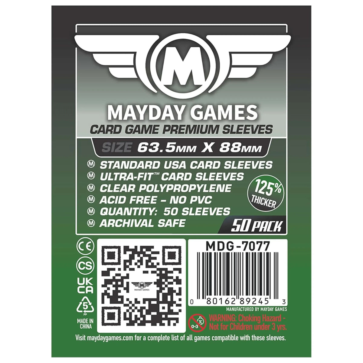 Premium Card Game Sleeves (50 Pack) 63.5 X 88 MM
