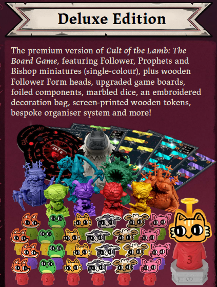 Cult Of The Lamb The Board Game Deluxe