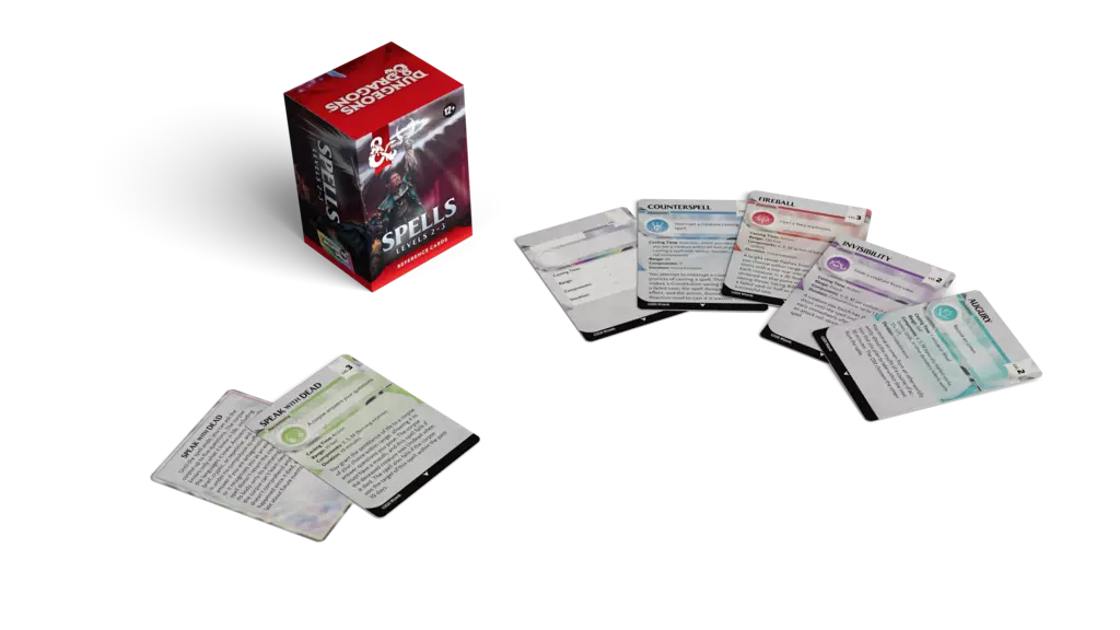 Spell Reference Cards: Levels 2–3