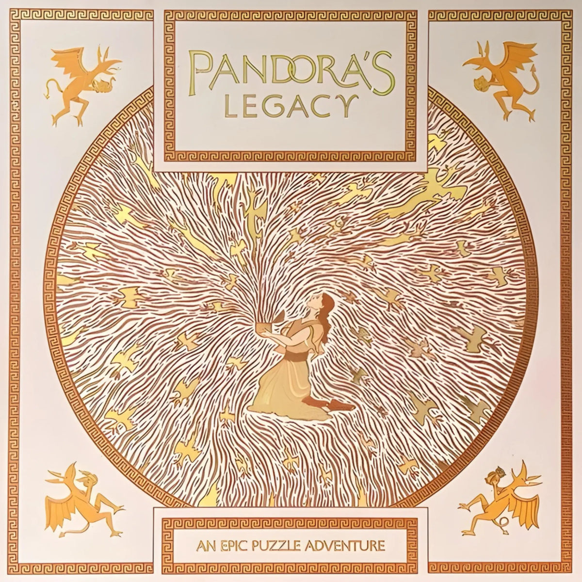 Pandora's Legacy — gioco da tavolo jigsaw puzzle escape room di Alex Rosenthal e Rita Orlov, TED Games PostCurious