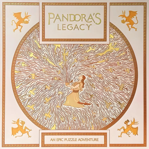 Pandora's Legacy — gioco da tavolo jigsaw puzzle escape room di Alex Rosenthal e Rita Orlov, TED Games PostCurious
