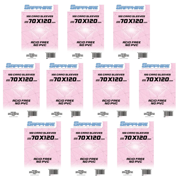 10 Pack Bustine Sapphire 70 × 120 mm – Rosa (70x120)