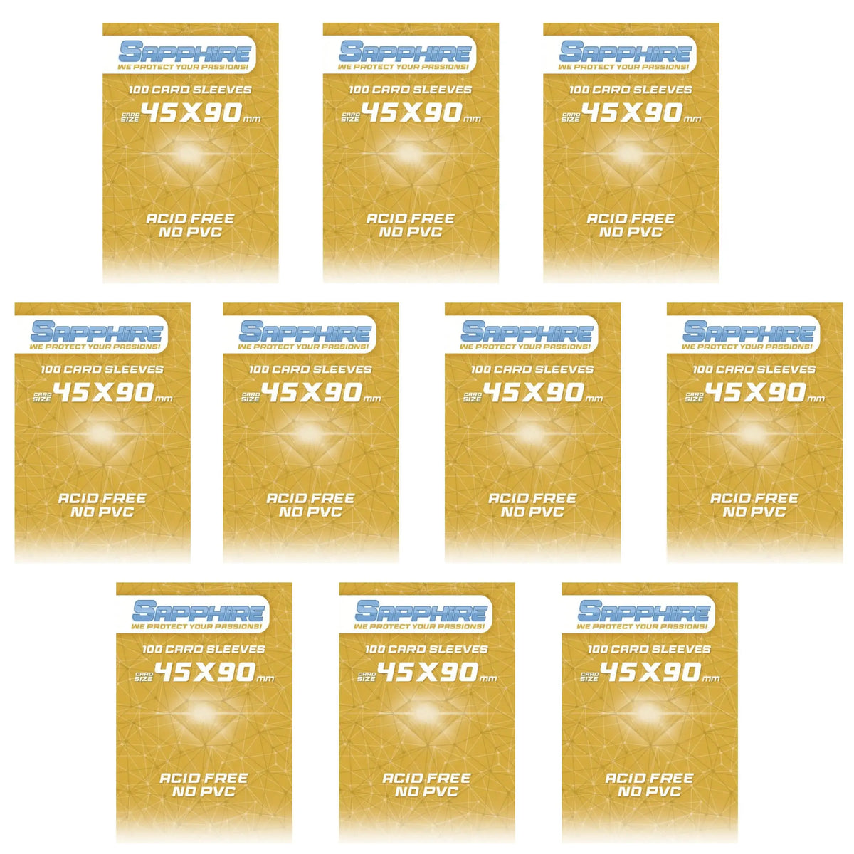 10 Pack Bustine Sapphire – Mustard