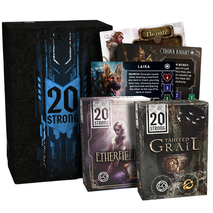 20 Strong Awaken Realms + Tainted Grail + Etherfields + Universal Hero Promo Pack - Vol. 4