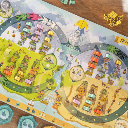 8 Dragons Deluxe With Wondrous Places Mini Expansion Set and Stretch Goals