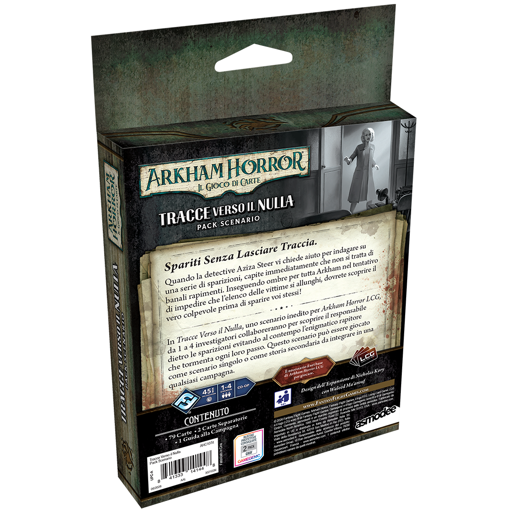 Arkham Horro LCG - Tracce Verso il Nulla (Arkham Horror: The Card Game – Traces to Nowhere Scenario Pack)