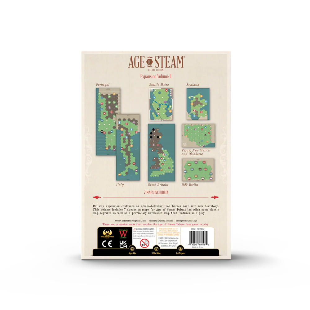 Age of Steam Deluxe - Expansion Volume II