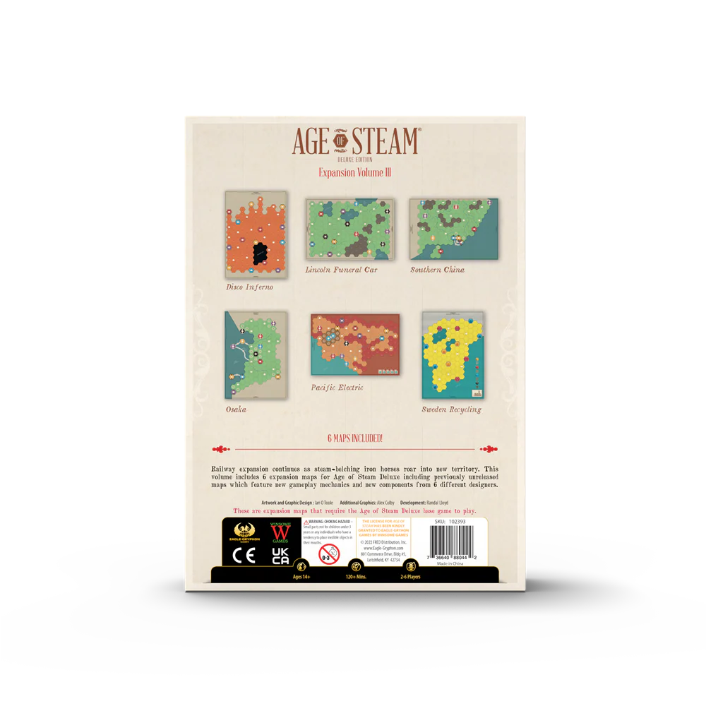 Age of Steam Deluxe - Expansion Volume III 