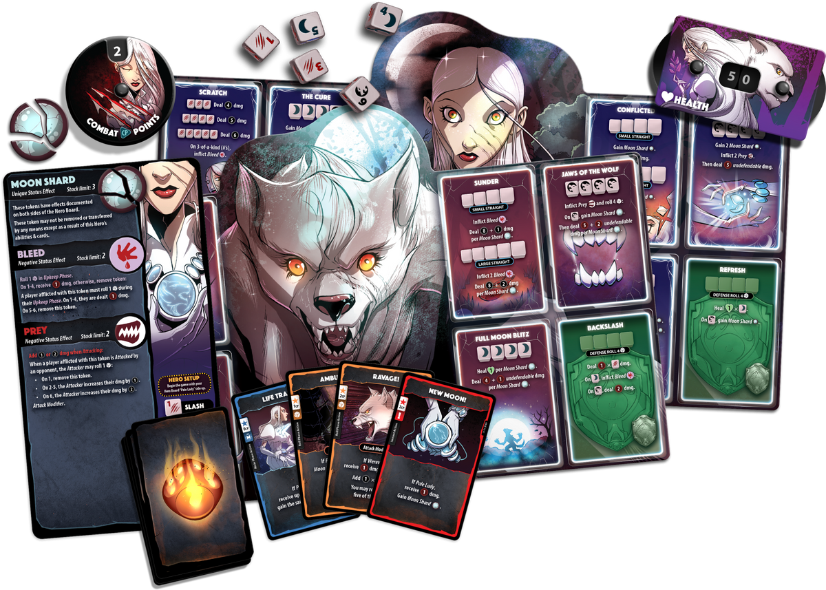 Dice Throne Hero Pack Pale Lady