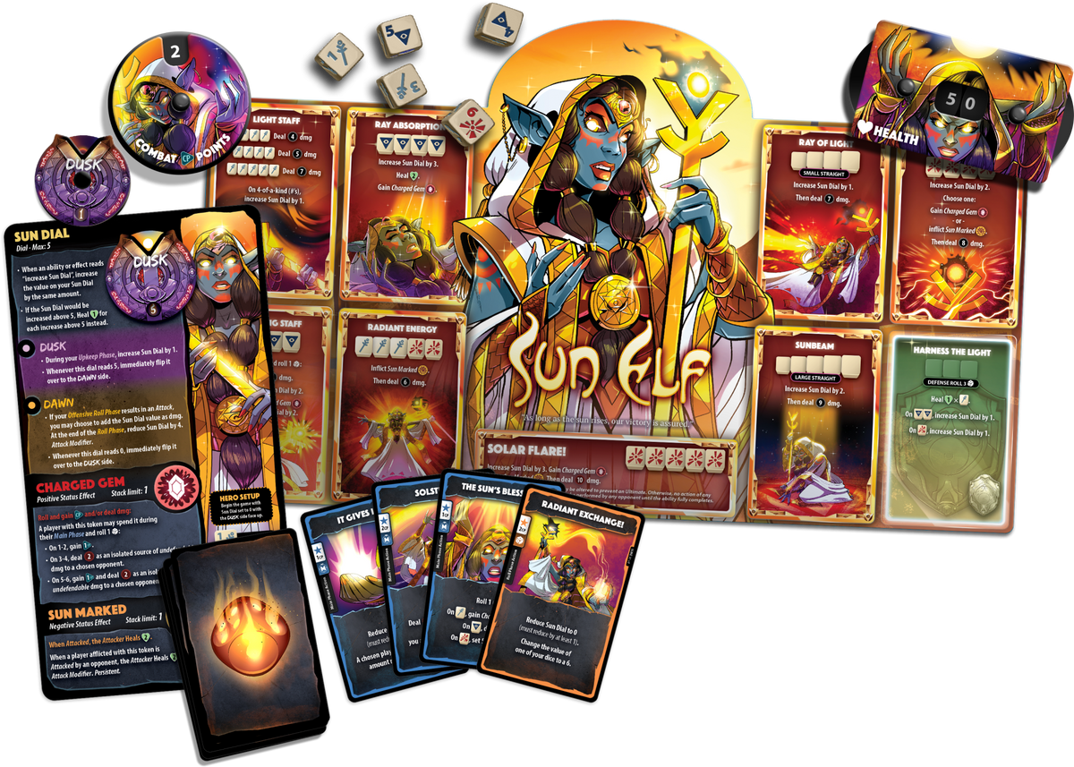 Dice Throne Hero Pack Sun Elf