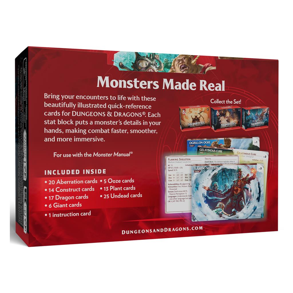 Dungeons & Dragons Trove 8 Monster Cards CR 2-5