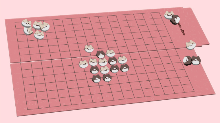 Meow In a row