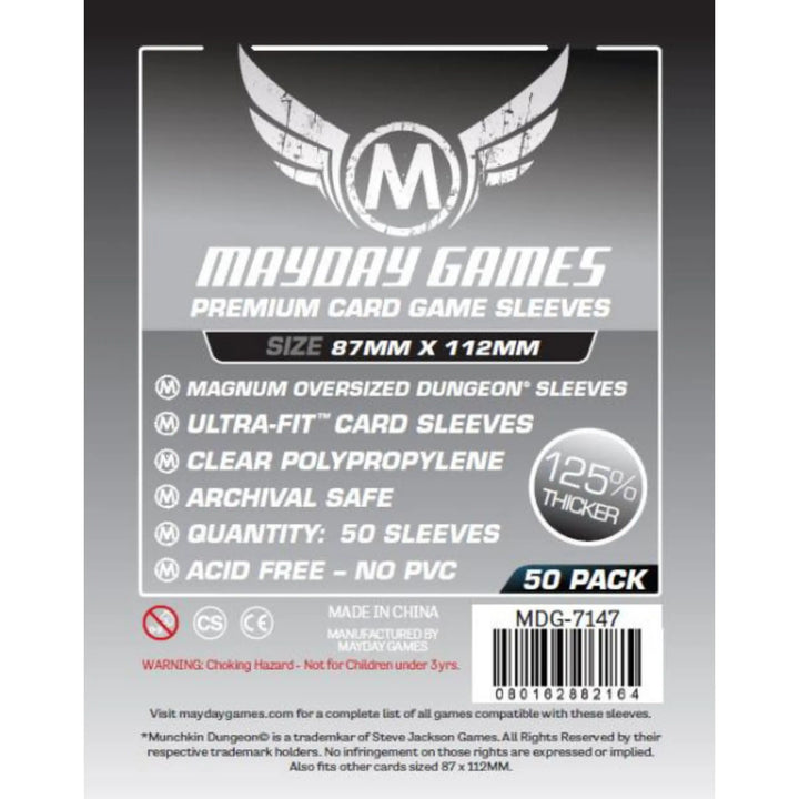 Premium Magnum Oversized Dungeon Sleeves 87x112mm (50)
