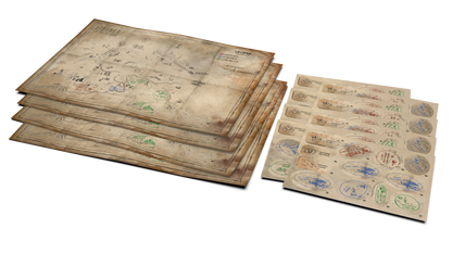 S.T.A.L.K.E.R. Il gioco da tavolo - Mappa e adesivi