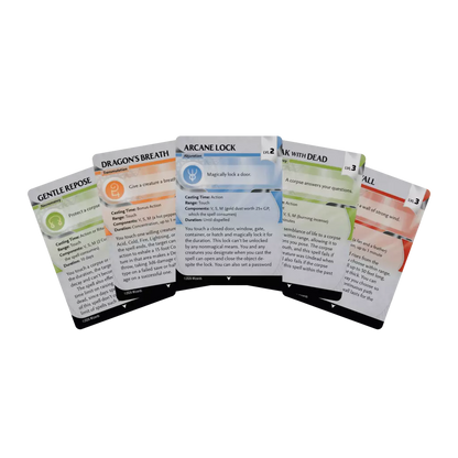 Spell Reference Cards: Levels 2–3