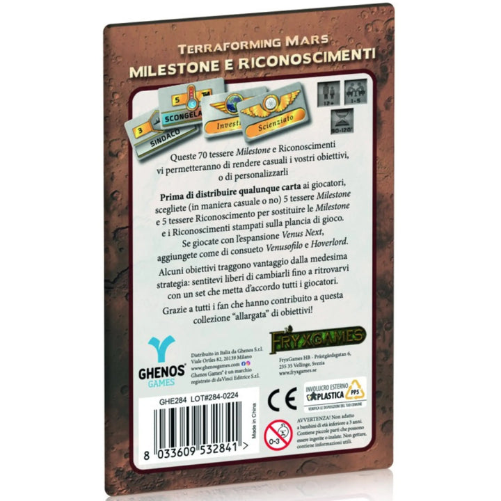 Terraforming Mars - Milestone e Riconoscimenti