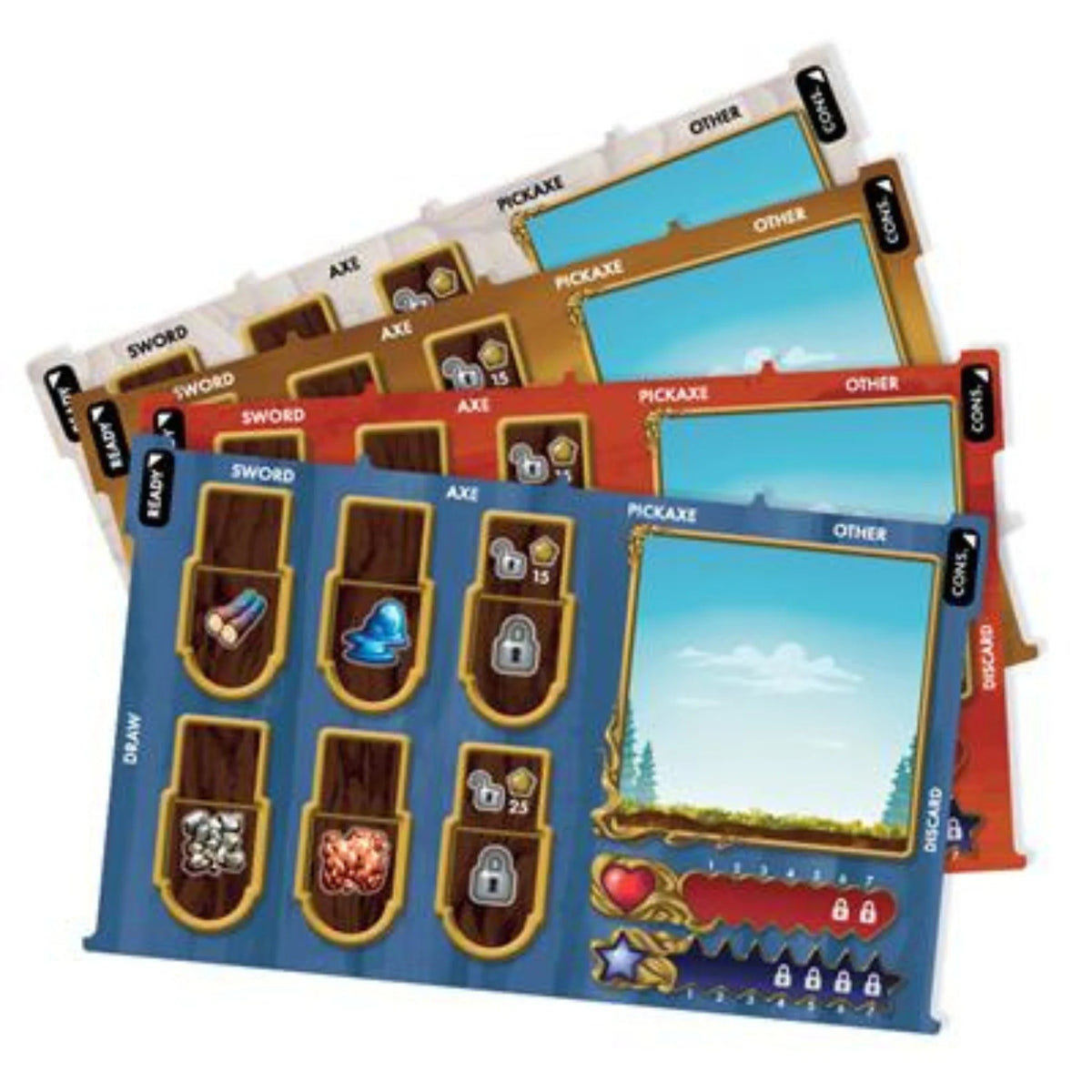Terraria - the Board Game Deluxe Player Mat Pack 