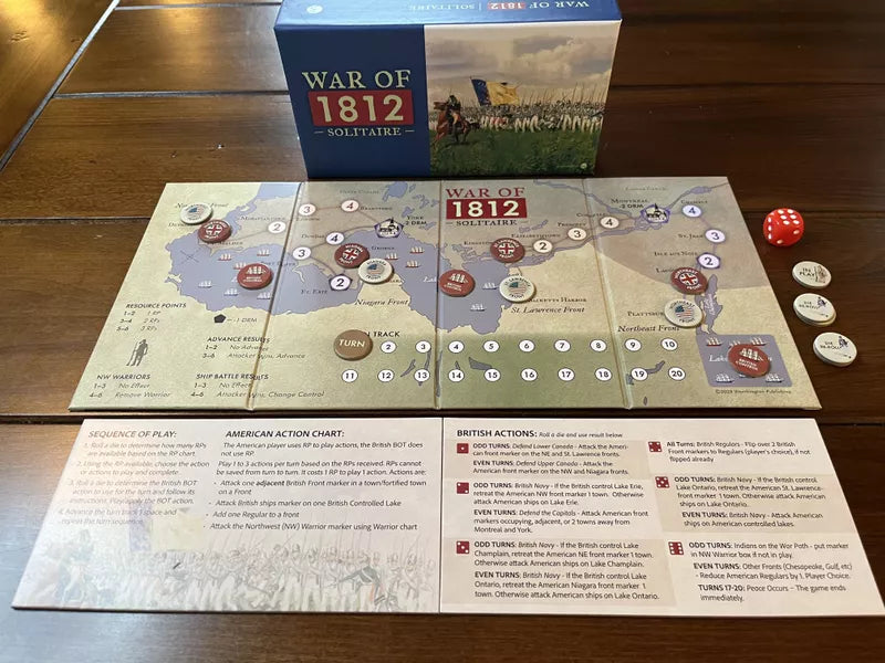 War of 1812 - Solitaire Travel Game 