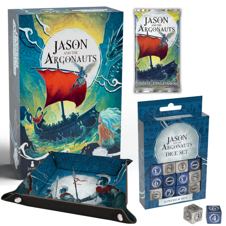 Bundle - Jason and the Argonauts + Add on Pack + Stretch Goal -  Dice Set + Dice Tray
